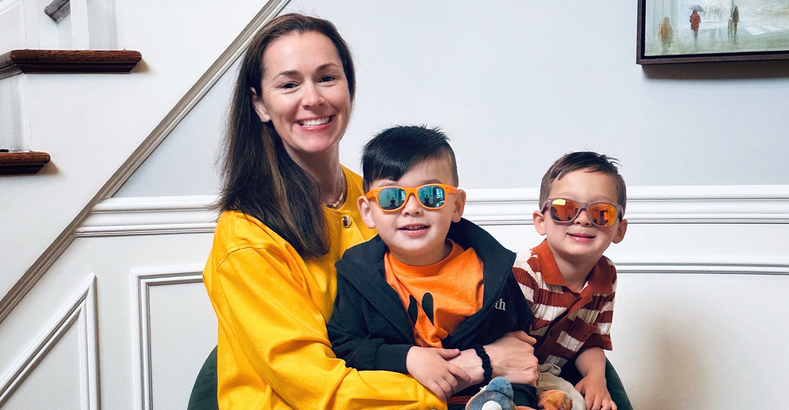 Cassandra Pratt and her two Progyny babies